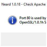 Apache: check port