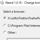 Change browser